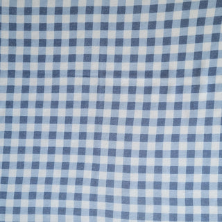 Dusty Blue Gingham Waterproof Doona Cover